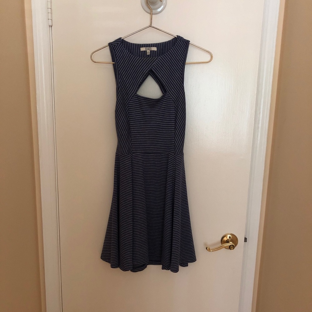 BB Dakota Navy and White Dress